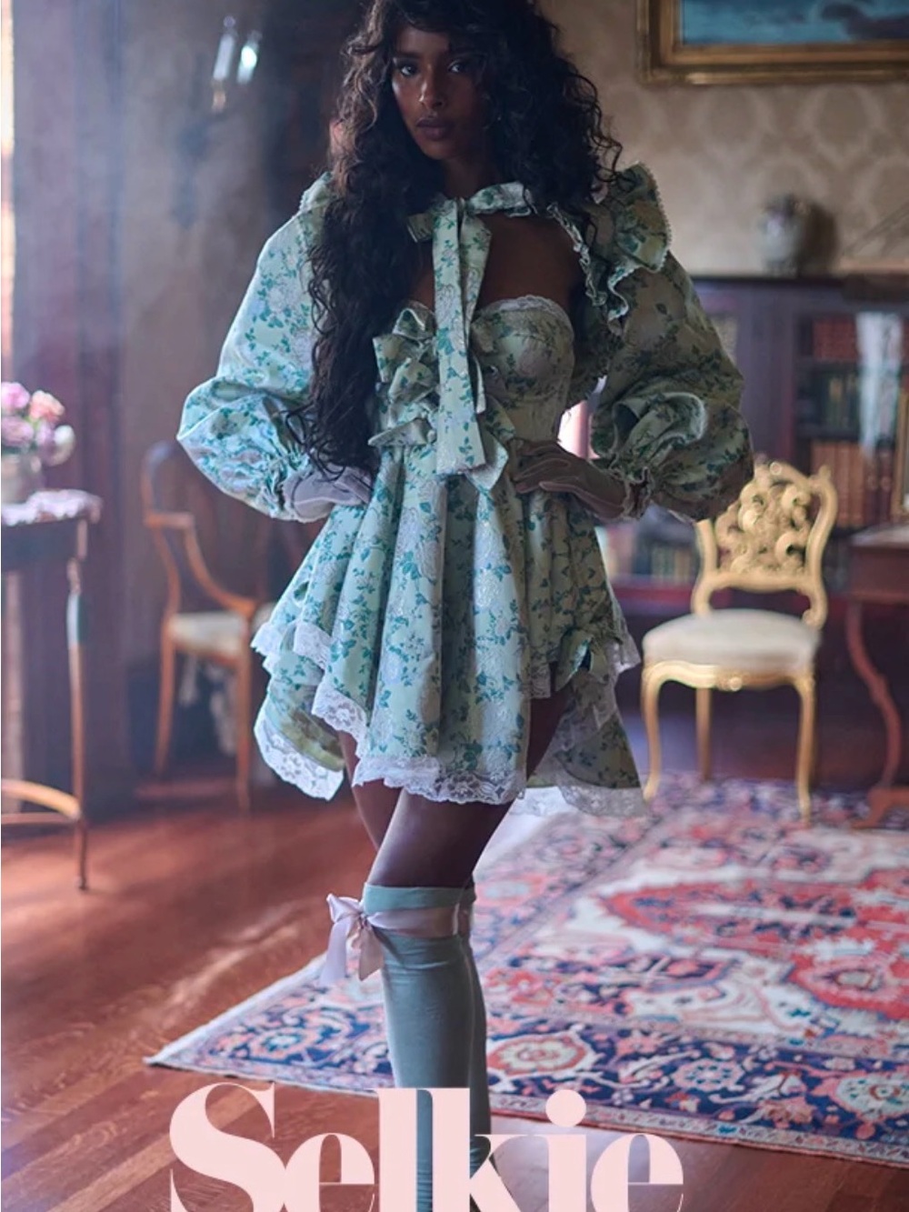Selkie x Bridgerton Eloise Cake Shop dress set